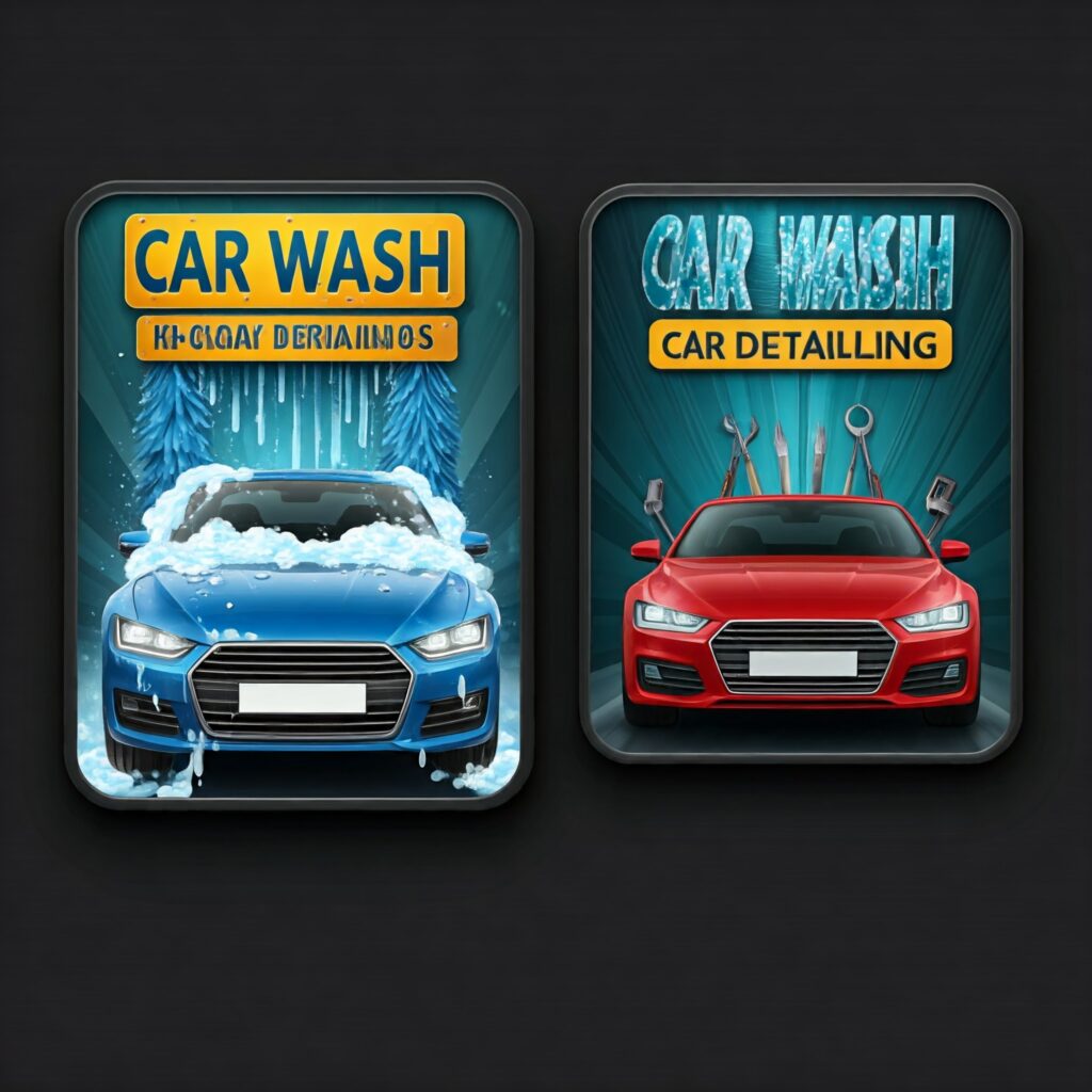 car wash vs car detailing